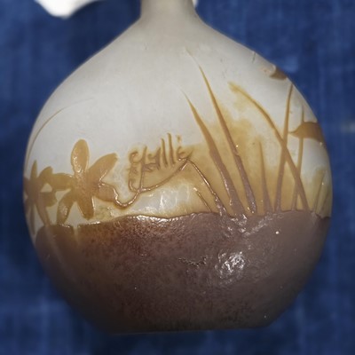Lot 38 - An Art Nouveau period Galle Glass vase