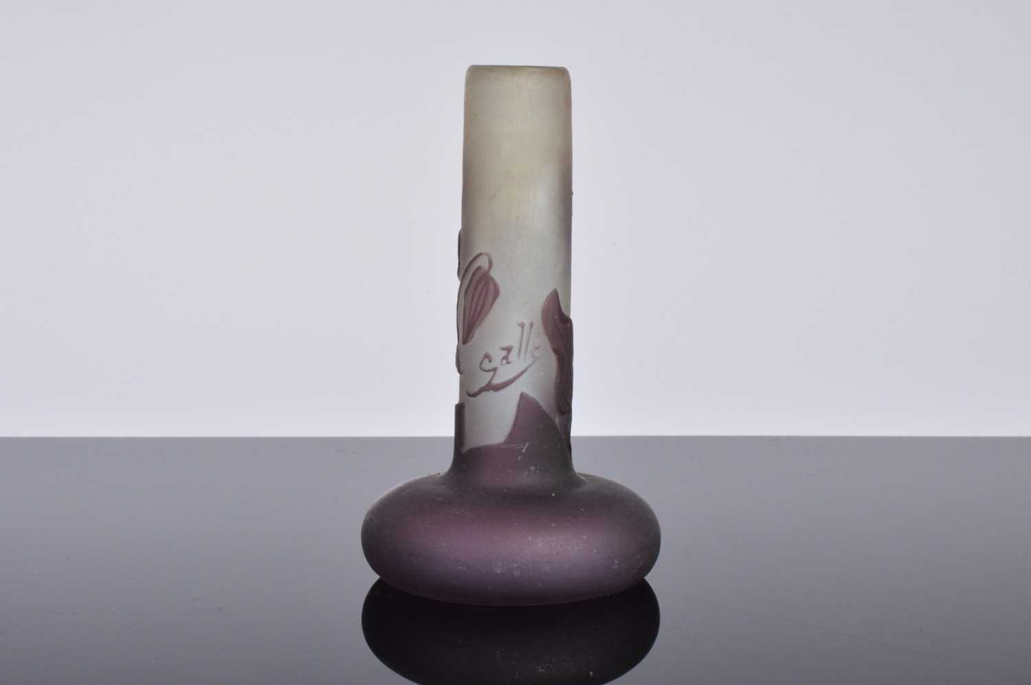 Lot 39 - An Art Nouveau period Galle Glass vase