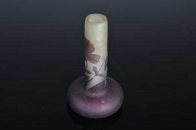 Lot 39 - An Art Nouveau period Galle Glass vase