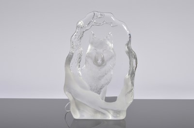Lot 46 - Five second half 20th century glass sculptures by Mats Johansen