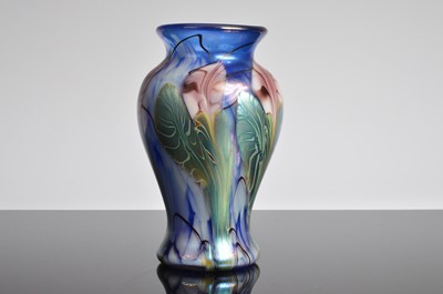 Lot 47 - A modern Okra glass vase by Sarah Cowen
