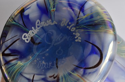 Lot 47 - A modern Okra glass vase by Sarah Cowen