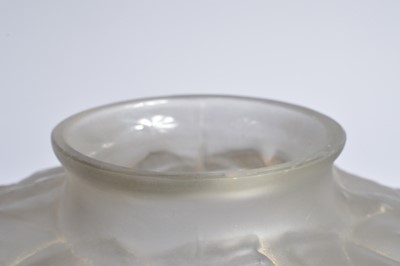 Lot 48 - A French Art Deco frosted glass globular vase by Espauret