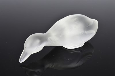 Lot 51 - A Baccaret glass duckling