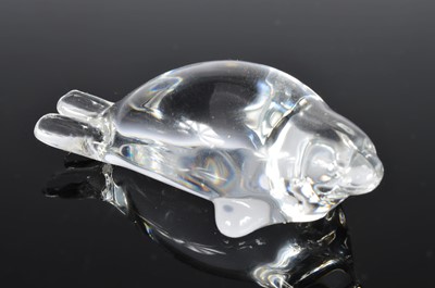Lot 51 - A Baccaret glass duckling