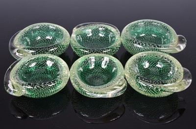 Lot 53 - A set of seven Whitefriars glass bowls and two other glass items
