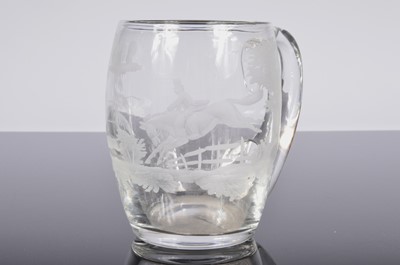 Lot 55 - A pair of 1960s glass tankards