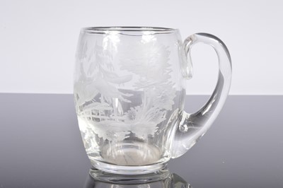 Lot 55 - A pair of 1960s glass tankards