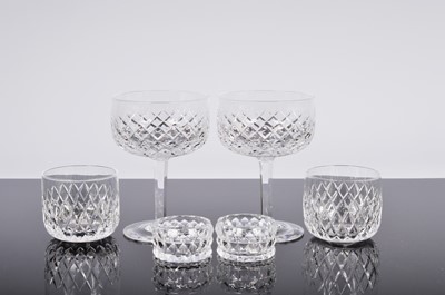 Lot 56 - A collection of c1960s Orrefors Glass "Elisabeth" pattern drinking glasses designed by Ingeborg Lundin