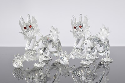 Lot 63 - Four Swarovski Dragon figures