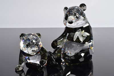 Lot 64 - Three Swarovski Pandas