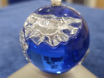 Lot 65 - Two Swarovski Millennium Crystal Globe and Dove