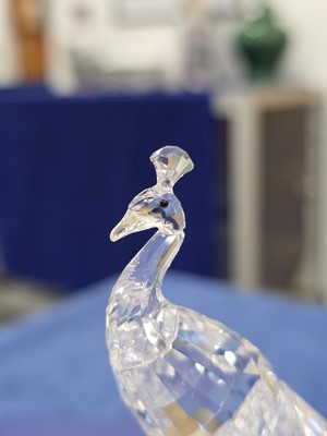 Lot 73 - A Swarovski White Peacock
