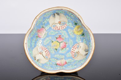Lot 92 - Five small Chinese porcelain dishes