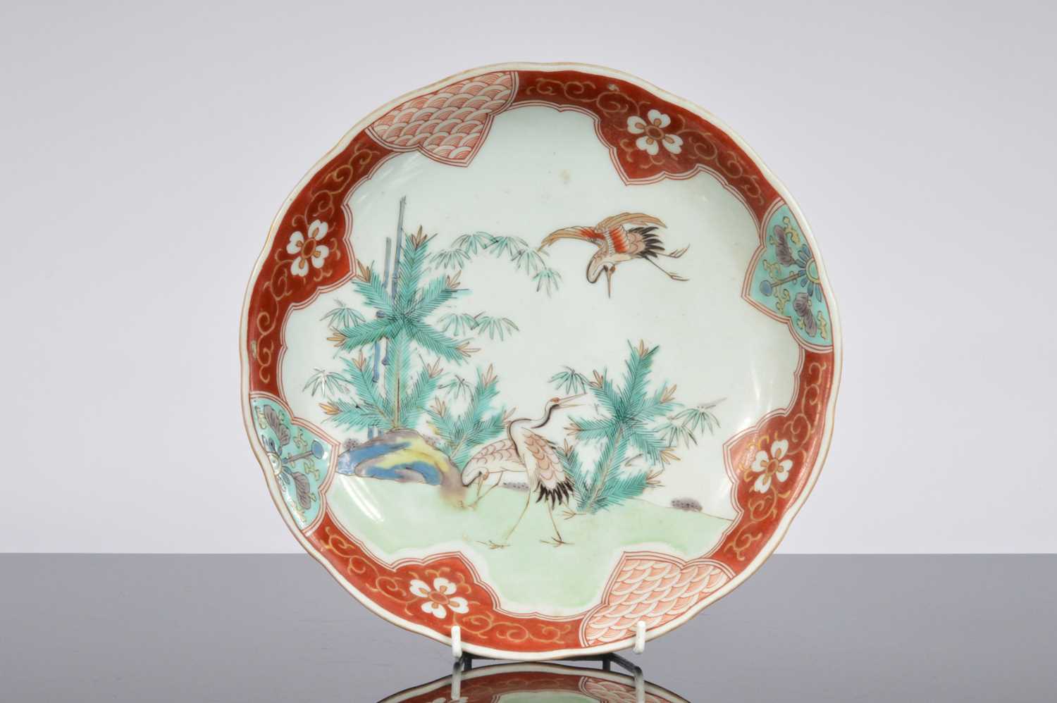 Lot 93 - An early 20th century Japanese porcelain dish