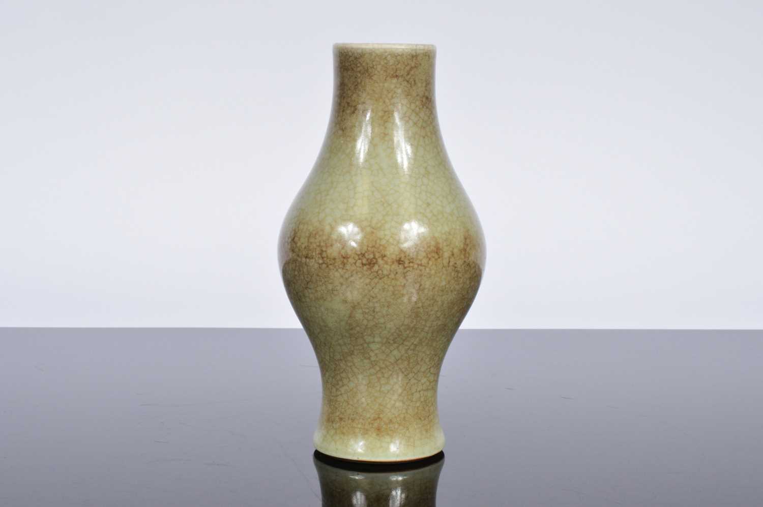 Lot 96 - An antique Chinese porcelain celadon glaze vase