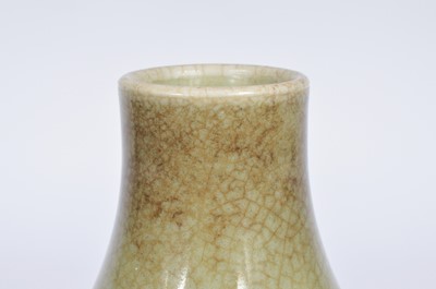 Lot 96 - An antique Chinese porcelain celadon glaze vase