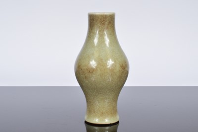 Lot 96 - An antique Chinese porcelain celadon glaze vase