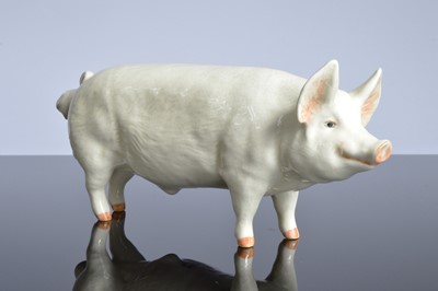 Lot 115 - A pair of Beswick pottery pigs