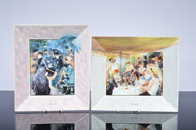 Lot 178 - Four modern Goebel porcelain limited edition Artis Orbis famous painting plaques