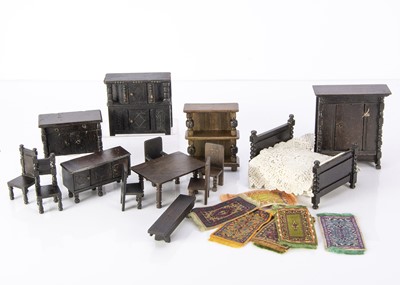 Lot 1024 - Tri-ang and Barton dolls’ house furniture