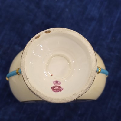 Lot 205 - A pair of Victorian period Minton porcelain moon flask vases