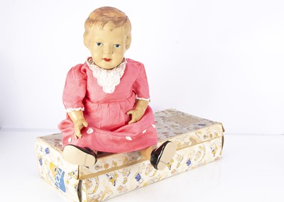 Lot 1032 - A Palitoy Cascelloid plastic toddler doll