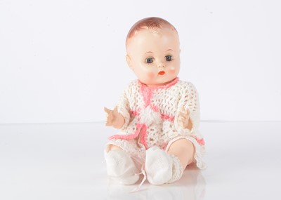 Lot 1033 - An unusual Roddy hard plastic musical baby doll