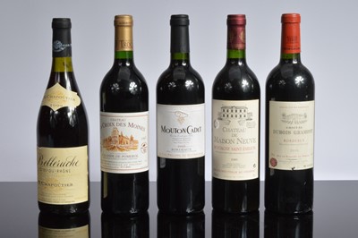 Lot 329 - A collection of nine bottles of assorted red wine (9)