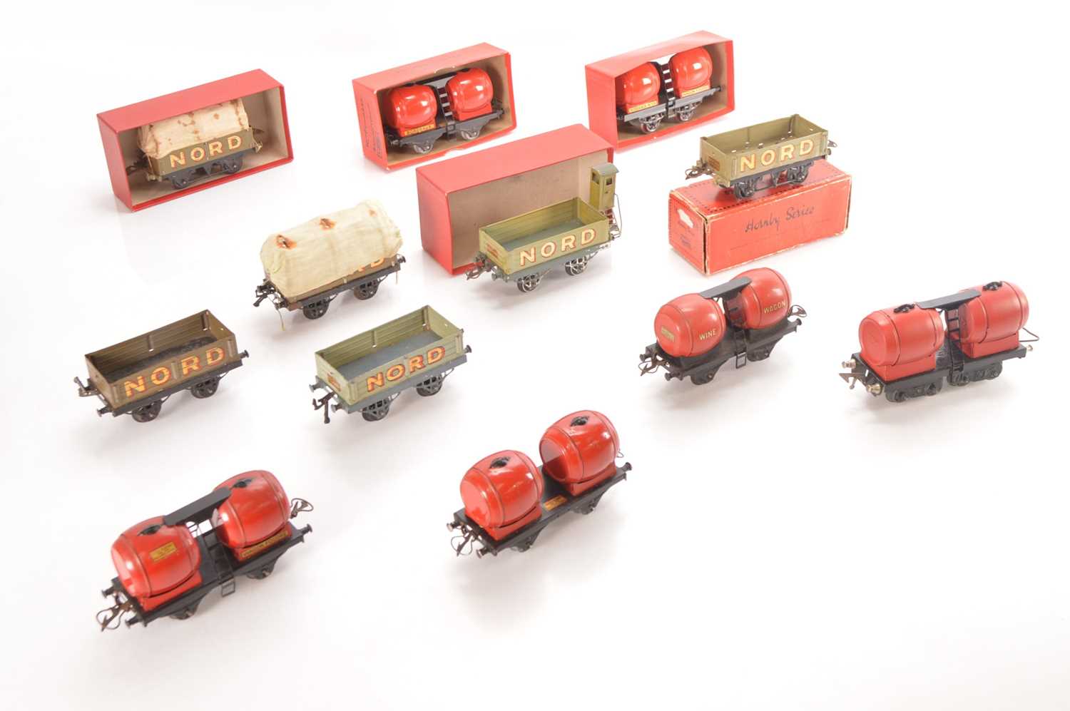 Lot 26 - French Hornby 0 Gauge group of Goods wagons (12)
