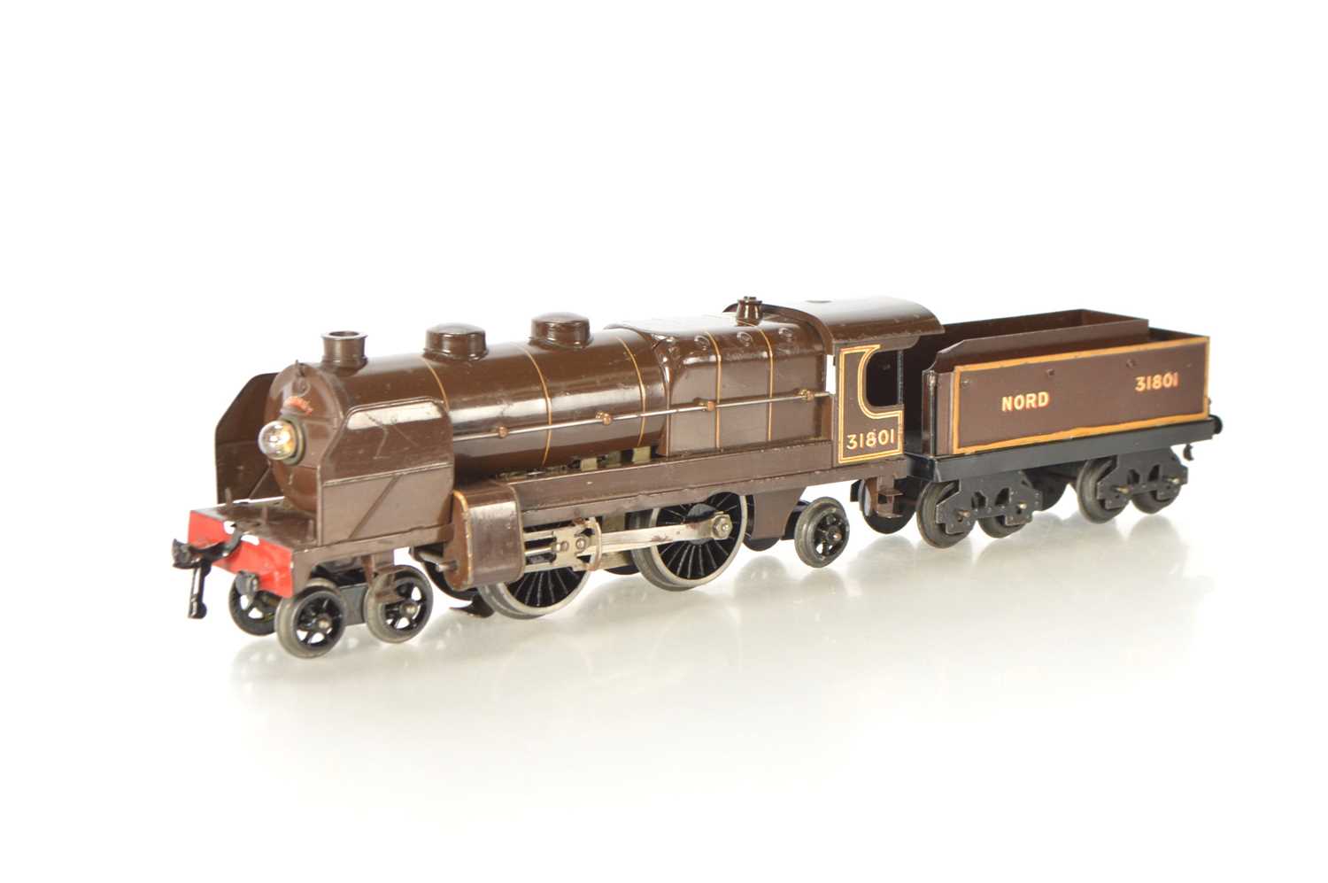 Lot 28 - French Hornby 0 Gauge E320 Loco & Tender Nord Brown