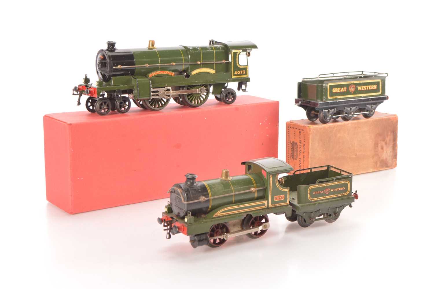 Lot 48 - Hornby 0 Gauge pair of Clockwork GWR Tender Locomotives (2)