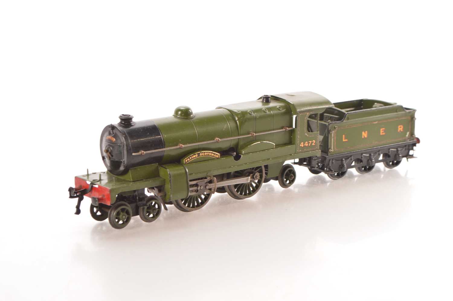 Lot 49 - Hornby 0 Gauge No.3C Clockwork 4-4-2 Loco & Tender LNER lined green 'Flying Scotsman'