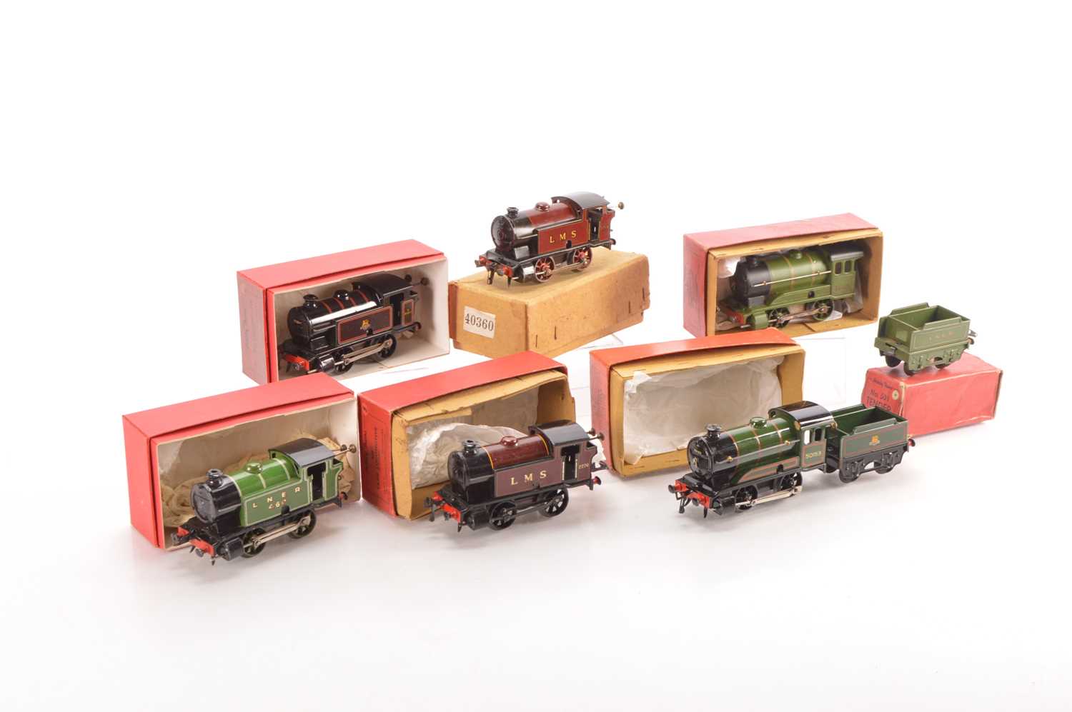 Lot 59 - Hornby 0 Gauge Post war group of Clockwork Locomotives (6)