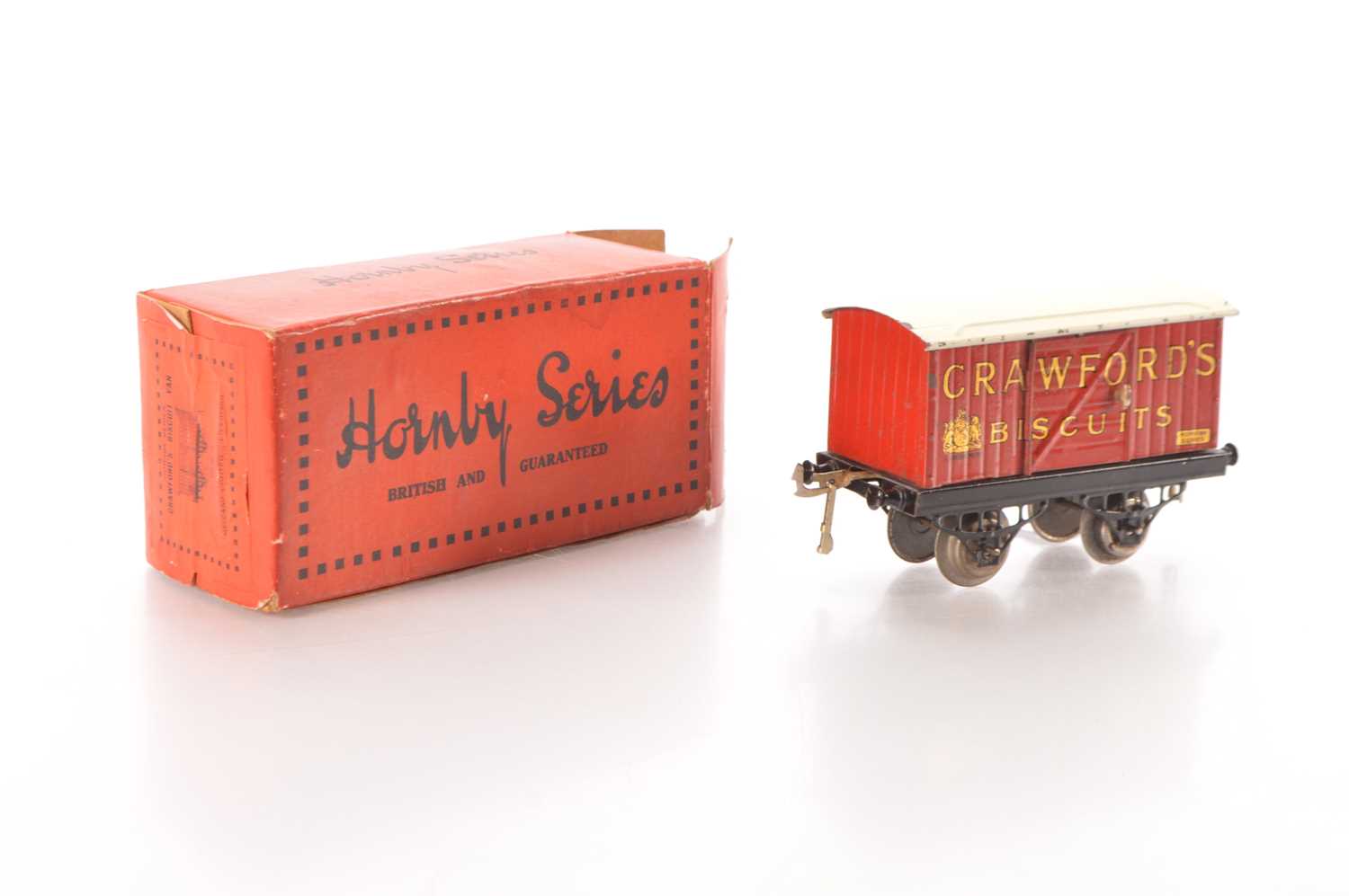 Lot 64 - Hornby 0 Gauge early 'Crawfords' Private owner van