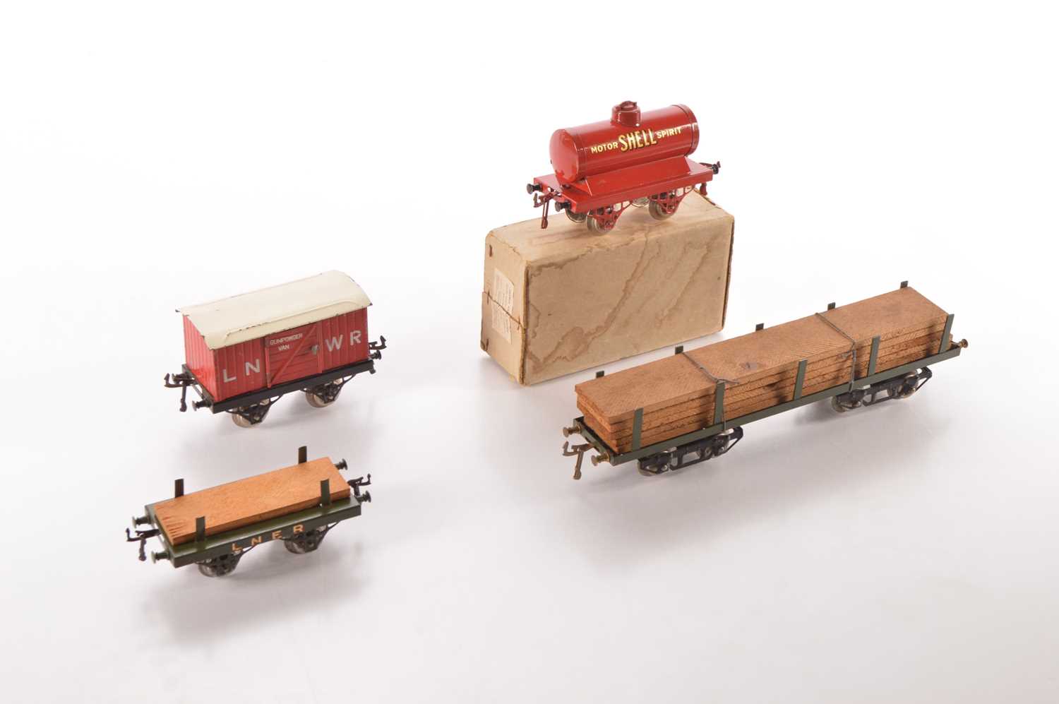 Lot 65 - Hornby 0 Gauge Group of early Goods wagons (4)