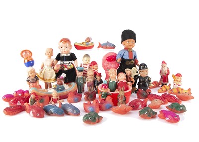 Lot 1047 - A quantity of Japanese celluloid novelties and dolls