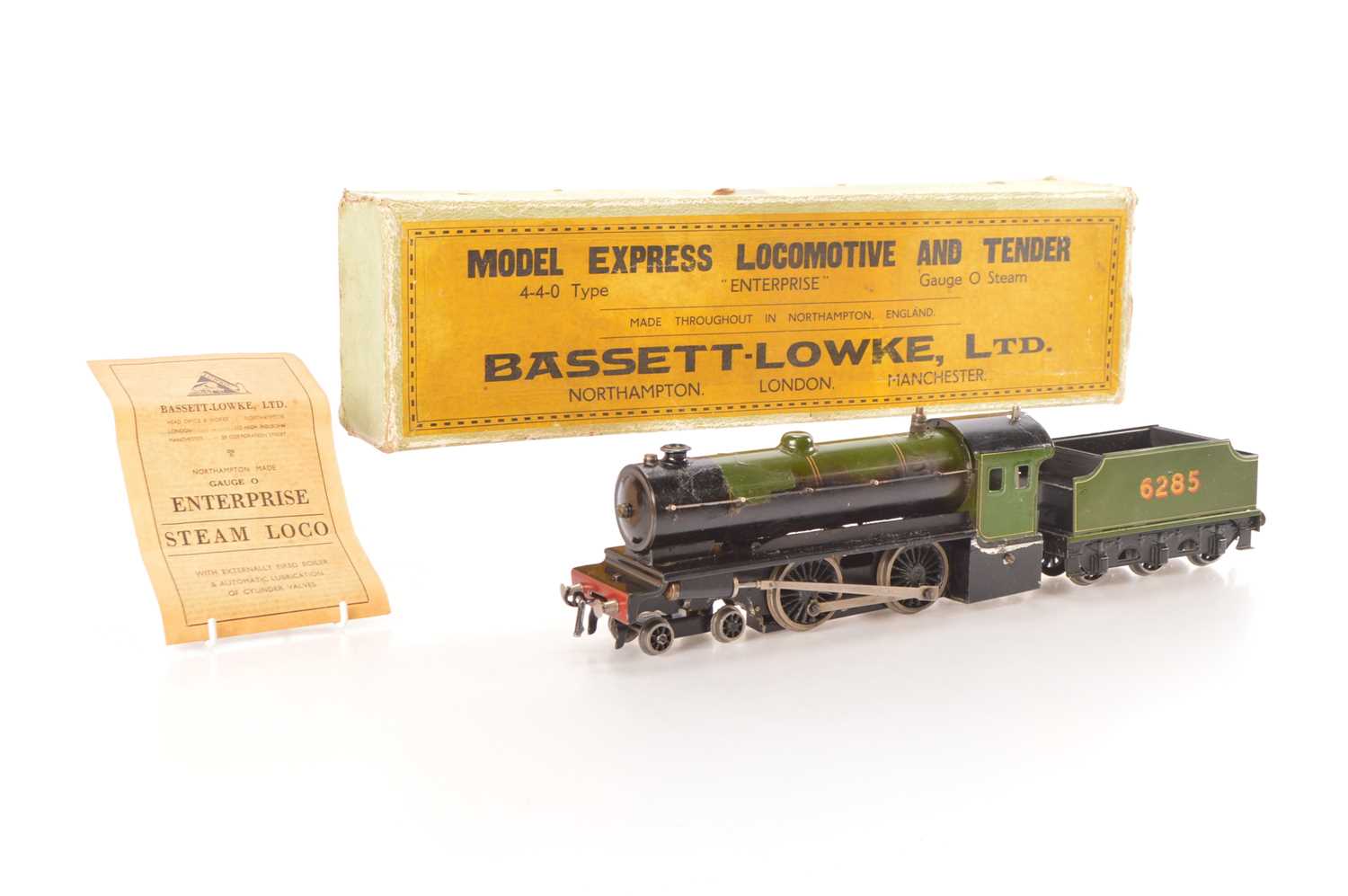 Lot 88 - Bassett-Lowke 0 Gauge 4-4-0 Loco & Tender LNER 'Enterprise'
