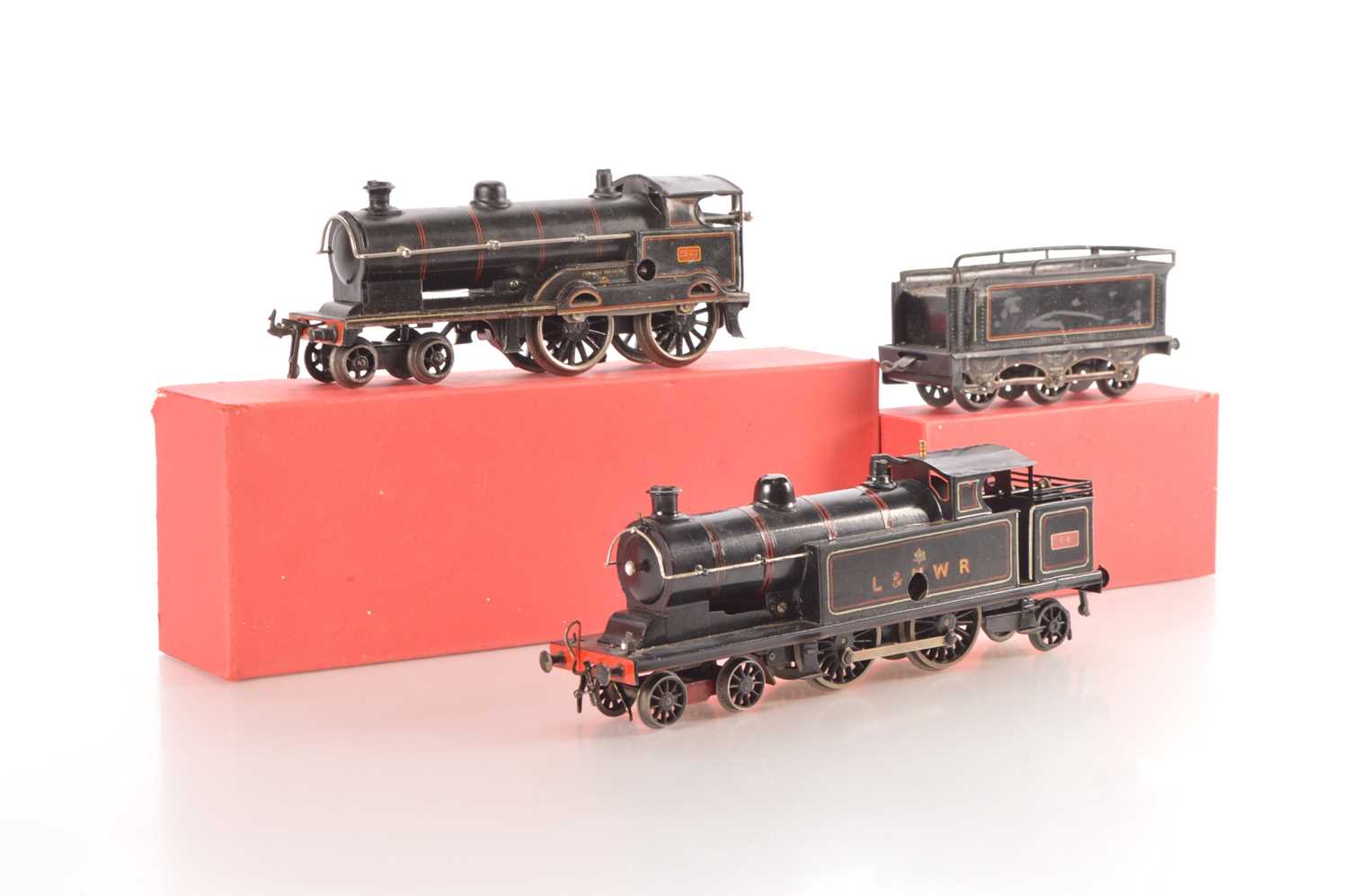 Lot 90 - Bing 0 Gauge pair of Clockwork Locomotives (2)