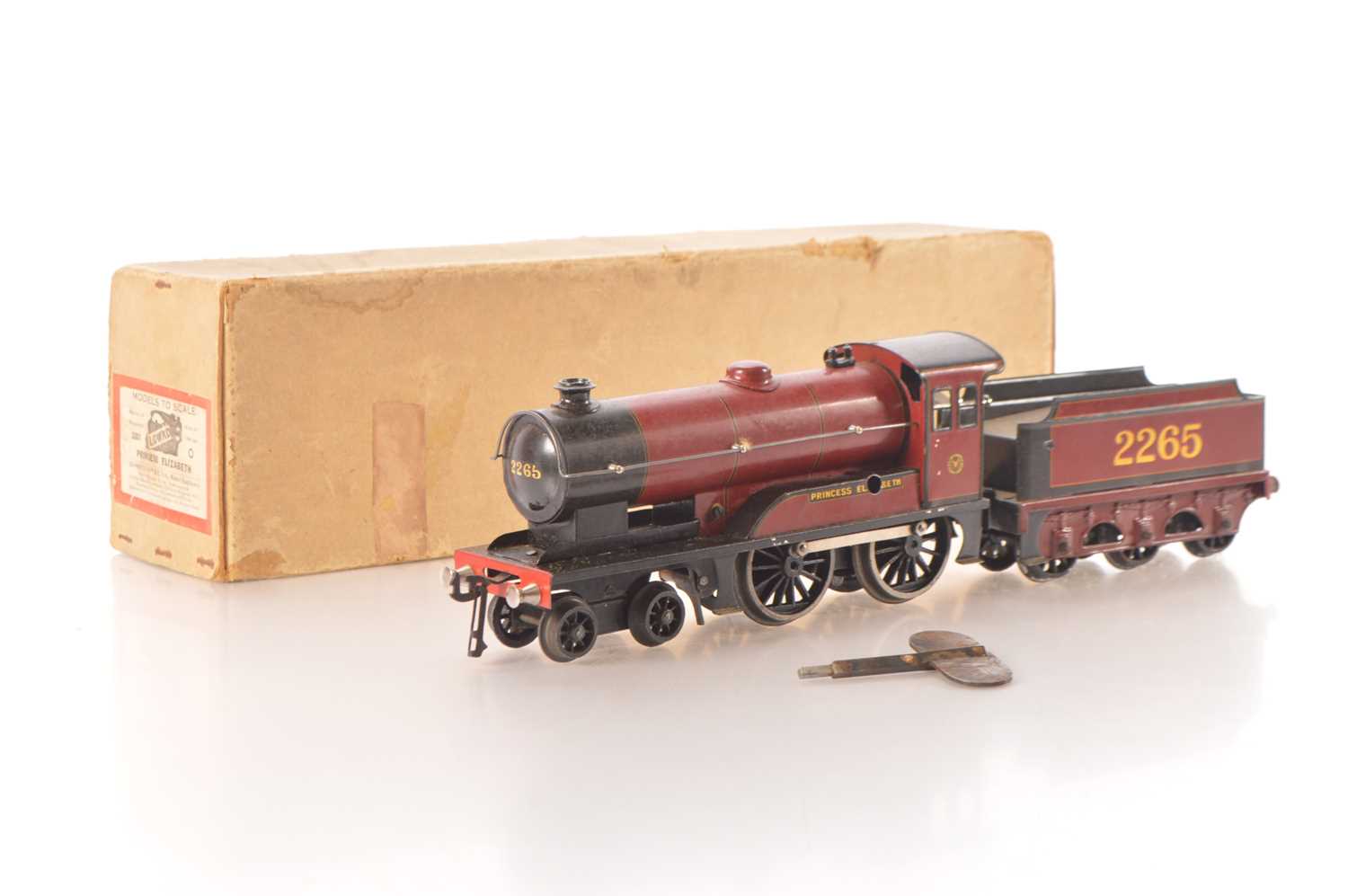 Lot 91 - Bassett-Lowke 0 Gauge 4-4-0 Loco & Tender maroon 'Princess Elizabeth'