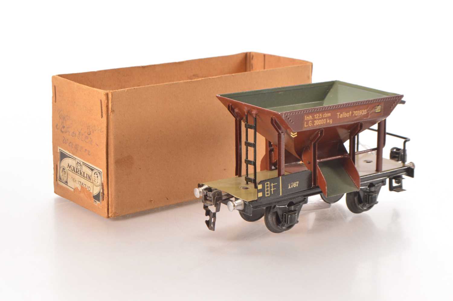 Lot 115 - Marklin O Gauge Ref: 1767 Talbot Hopper Wagon