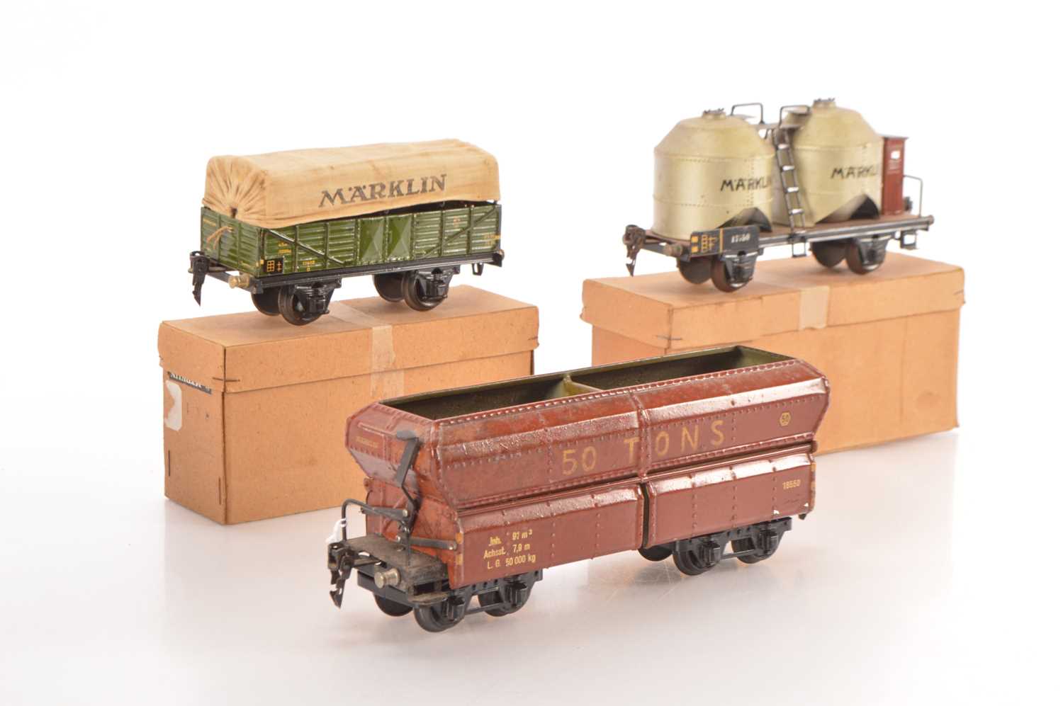 Lot 122 - Marklin 0 Gauge group of Goods wagons (3)