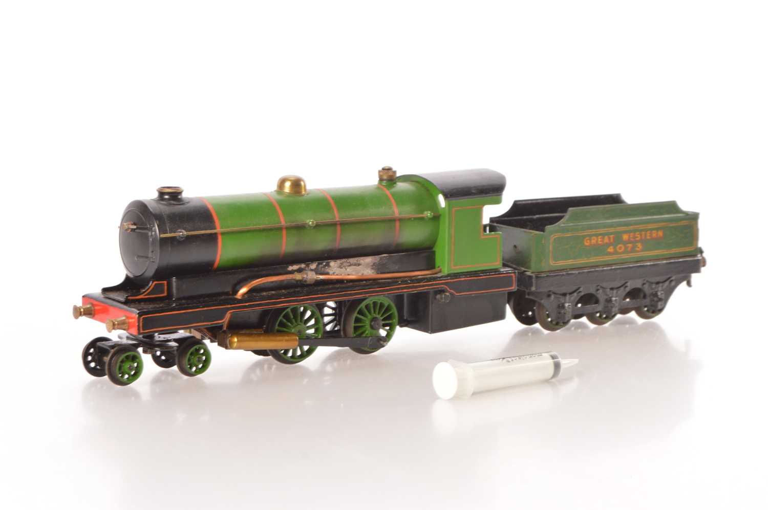 Lot 133 - Bowman 0 Gauge 4-4-0 Loco & Tender GWR lined green
