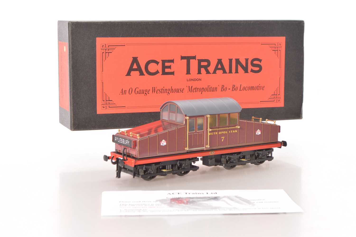 Lot 135 - Ace Trains 0 Gauge Modern issue E/20 Westinghouse Metropolitan Bo-Bo Steeple cab style Locomotive