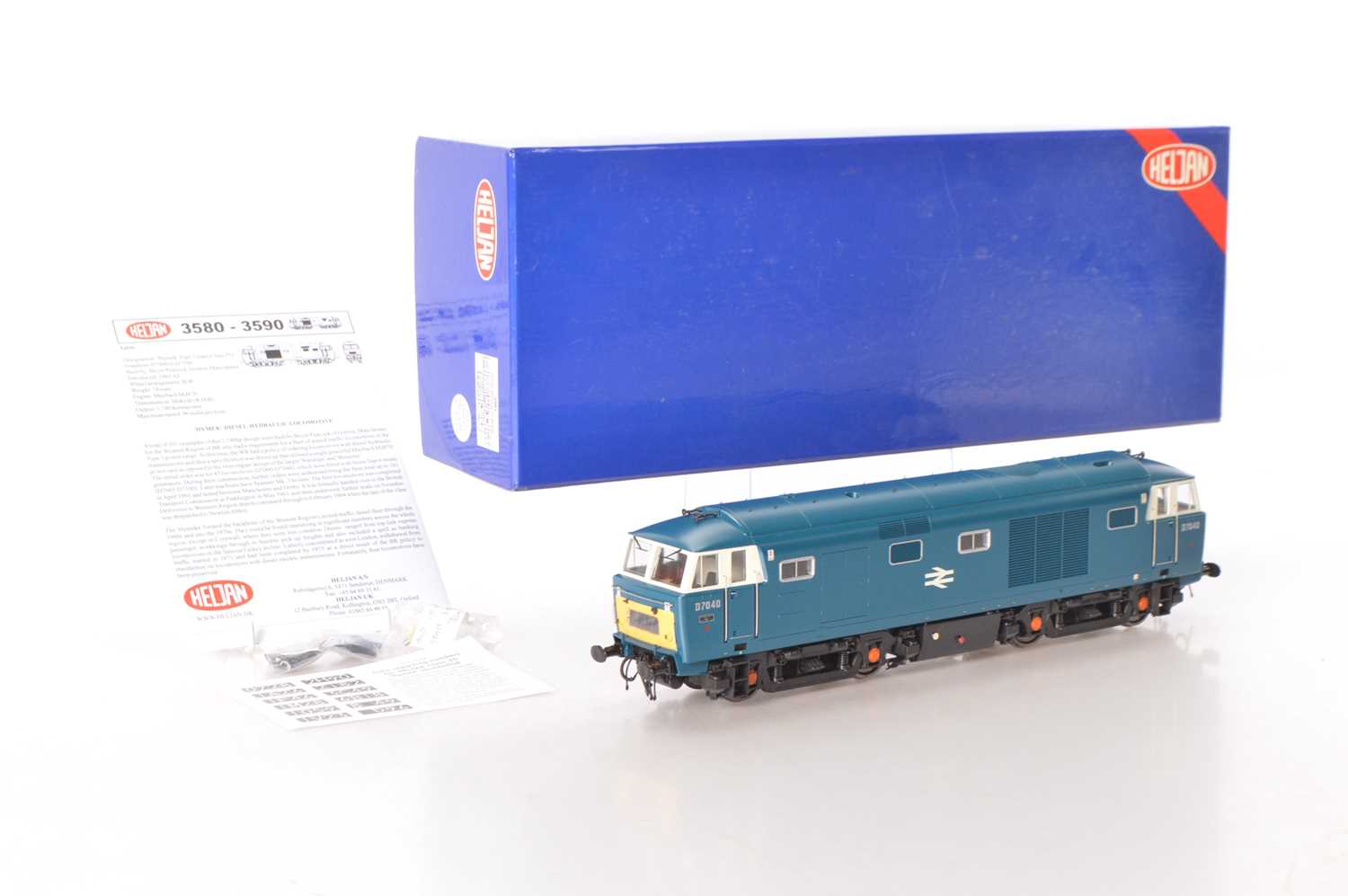 Lot 144 - Heljan 0 Gauge Modern issue Ref:3581 'Hymek' BR blue Diesel Locomotive