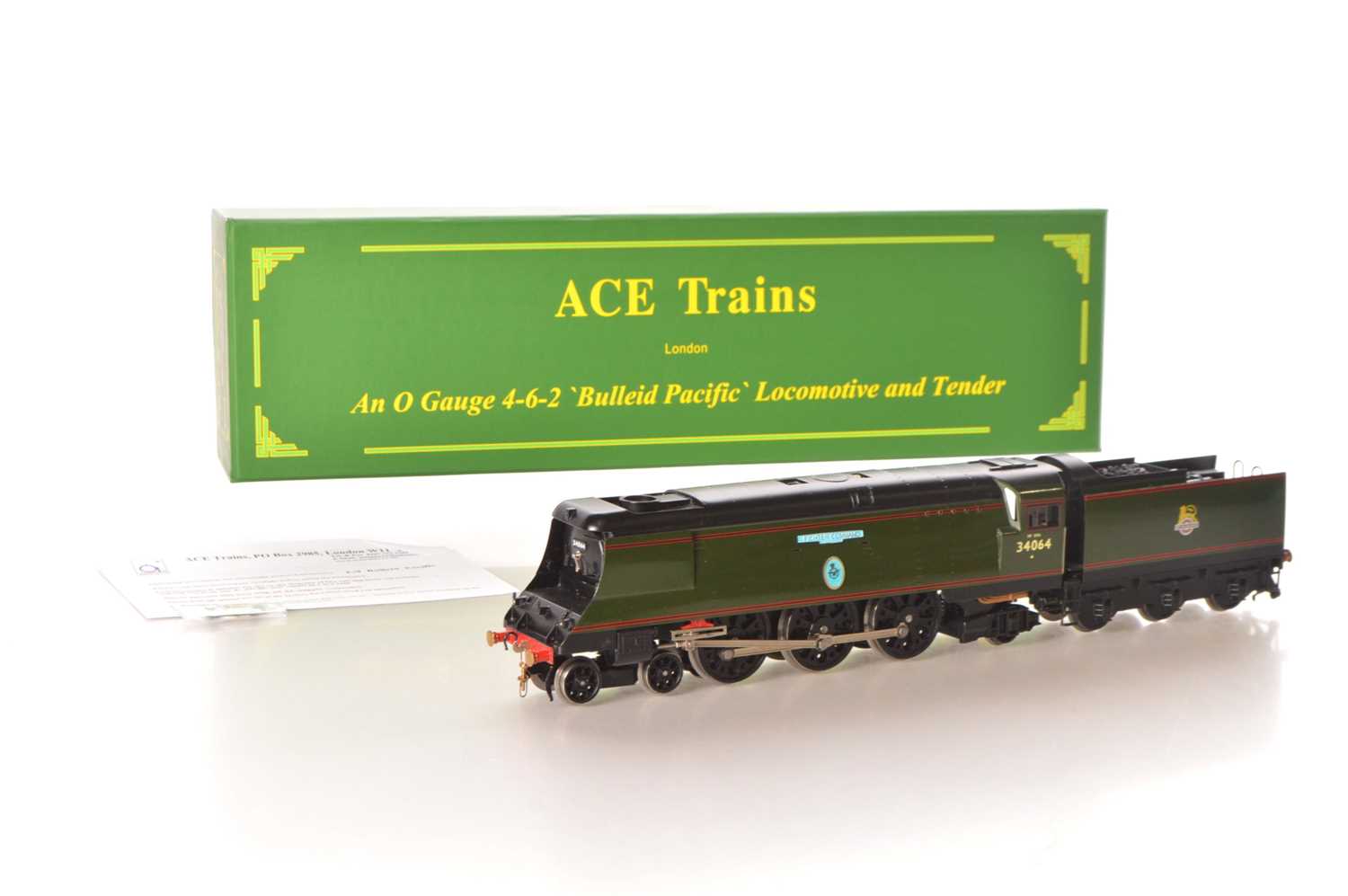 Lot 149 - Ace Trains 0 Gauge Modern issue E/9 4-6-2 Loco & Tender BR Streamlined Battle of Britain class 'Fighter command'