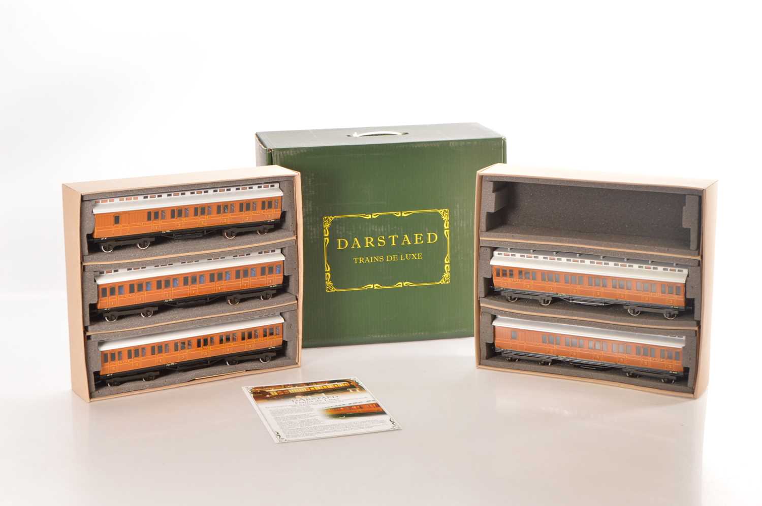 Lot 162 - Darstaed 0 Gauge Modern issue 5-car LNER clerestory roof Passenger coaches