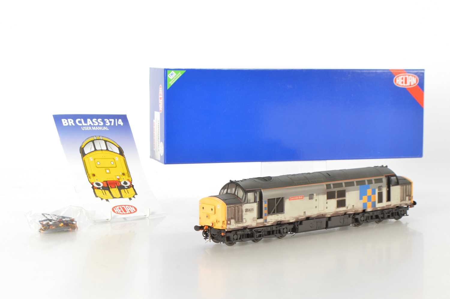 Lot 171 - Heljan 0 Gauge modern issue Ref: 3756 class 37/4 Diesel Locomotive heavily weathered grey construction livery 'Sir Robert McAlpine' - 'Concrete Bob'