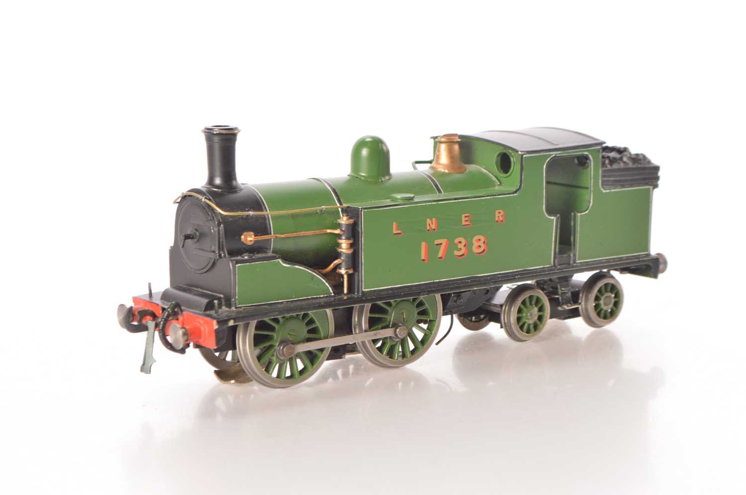 Lot 187 - Connoisseur models Kitbuilt 0 Gauge 0-4-4 green lined class G5 Tank Loco