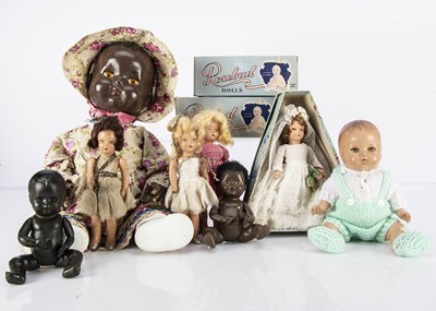 Lot 1059 - Rosebud composition dolls